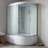 Душовий бокс KO&PO 218 222, 120 × 80 см, Лівий, Матовий, з малюнком
