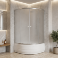 Душова кабіна KO&PO 7125, 90 × 90 см, з матовим склом 4 мм