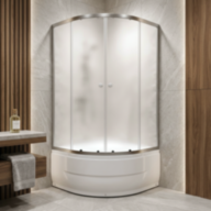 Душова кабіна KO&PO 7125, 90 × 90 см, з матовим склом 4 мм