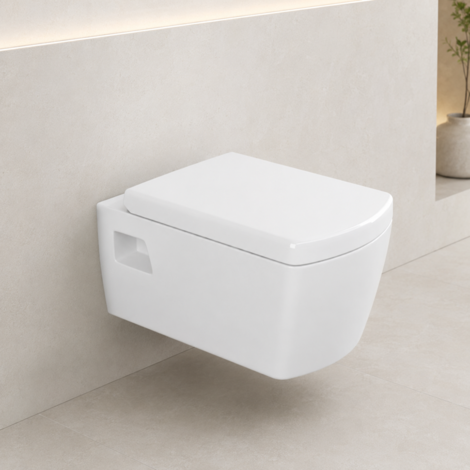 Унітаз підвісний VIBA KARENA 54 × 35 × 40 см, білий