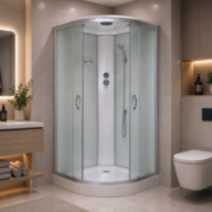 Душовий бокс KO&amp;PO 126 F, 90 × 90 см, з матовим склом - Душовий бокс KO&PO 126 F, 90 × 90 см, з матовим склом